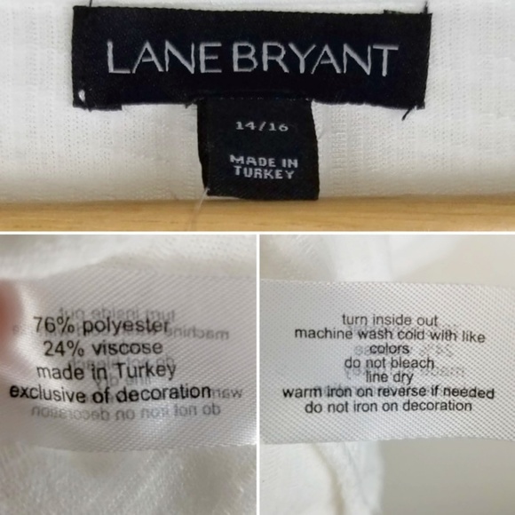 Lane Bryant Embroidered Eyelet Kimono Top 1287 - Picture 5 of 6